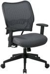 SPACE Seating Deluxe Vera Flex Fabric Seat and Back, 2-to-1 Synchro Tilt Control and 2-Way Adjustable Arms Managers Chair, Charcoal