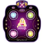 KIZJORYA Dance Mat for Kids, Electronic Dance Mat with Wireless Bluetooth for Children Ages 3-12, Light Up Dance Game Music Pad with 9 Levels, Birthday Gifts Toys for 4-8 8-12 Years Old Girls & Boys