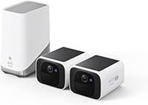 eufy security S220 SoloCam 2 Pack with Homebase 3, Solar Security Camera, Wireless Outdoor Camera, Continuous Power, 2K Resolution, Wireless, 2.4 GHz Wi-Fi, No Monthly Fee, HomeBase 3 Compatible