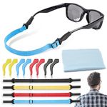 Adjustable Glasses Strap With Anti-Slip Eyeglasses Ear Hooks, Sport Glasses Strap, Eyeglasses Strap for Men, Women, Kids (4 Colors)