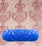 Kayra Decor Design Roller for Wall Painting - 5 inches Machine with Flower Design Texture Roller COMBO095Y-5