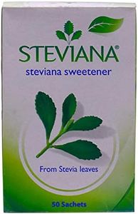 Steviana Zero-Calorie Stevia Sweetener, 50 Sachets Box ( 50 X 2.5g ), 125g