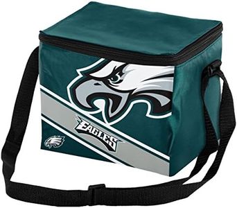 NFL Forever Collectibles: Big Logo 12 Pack Sized Insulated Lunch Cooler, Philadelphia Eagles, One Size