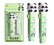 FunBlast Eraser for Kids – Panda Cutter Shaped Eraser Set for Kids, Stationary Set for Kids, Rubber Eraser for Kids, Kawaii Erasers, Fancy Erasers for Birthday Return Gift – Pack of 2 (Panda)