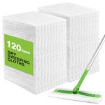 HOMEXCEL Dry Sweeping Cloths Pads Compatible with Swiffer Sweeper- Disposable Duster Refills Mop Pads for Floor Mopping and Cleaning,120 Count