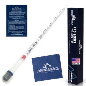 American-Made Beer Mashing Hydrometer Calibrated at 155 Degrees Fahrenheit - Specific Gravity Pro Series Brewing Triple Scale - Brew Better All Grain Beer