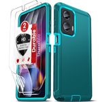 LeYi for Motorala Moto-G-Stylus-5G-2024-Case:[𝗡𝗼𝘁 𝗙𝗶𝘁 𝗚 𝟱𝗚 𝟮𝟬𝟮𝟰] 2PCS HD Screen Protector, Military Grade Shockproof Cell Phone Cover Funda para GStylus 5G 2024 6.7" for Women, Teal Blue