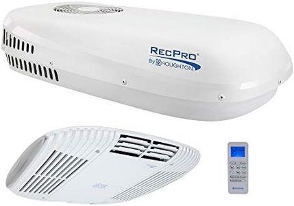 RecPro RV Air Conditioner Low Profile 9.5K Non-Ducted | Optional Heat Pump | Quiet AC | Cooling Only | RV AC Unit | Camper Air Conditioner (Do Not Include Heat Pump, White)