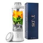 Salt PureBlend Ultra Portable Blender for Smoothies, Protein Shakes, Crushing Ice | 4000 mAh Battery, USB-C Rechargeable | 230W Motor with Turbo Mode | 600ml (White)