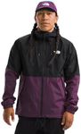 The North Face Men's Antora Rain Hoodie, TNF Black/Black Currant Purple, Small