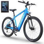 100 Km Range, 32 Km/H, 27.5" Electric Bike - Bright LCD Display, 350W Motor, 468Wh (36V/13Ah) Battery, 19" Aluminum Frame Road & Mountain eBike