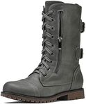 DREAM PAIRS Women's Terran Grey Mid