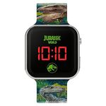 Jurassic World Boy's Digital Quartz Watch with Plastic Strap JRW4100