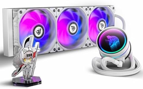 AsiaHorse WK-A360 ARGB All-in-One AIO CPU Liquid Cooler, Wandering Knight 360mm Water Cooling System with Dual High-Performance Pump and 3×120mm PWM Fans, Compatible with Intel & AMD CPUs (White)