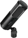 FIFINE XLR Dynamic Microphone, Vocal Podcast Microphone with Cardioid Pattern, Studio Metal Mic for Streaming Voice-Over Dubbing Video Recording, Black-K669D