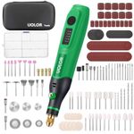 Uolor Mini Cordless Rotary Tool, Polishing Kit with 158 Accessories, Multi-Purpose Power Rotary Multi Tool for Polishing, Engraving, Sanding, Drilling, Etching, Cutting Grinding DIY Crafts