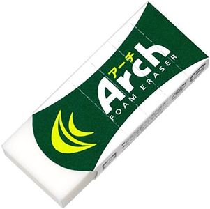 Sakura Arch Evolutional Foam Erasers, 5-Pack, White (Japan Imported)