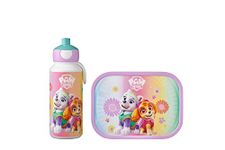 Mepal - Lunch Set Campus - Lunch Set For Children with Pop-Up Drink Bottle & Lunch Box - Lunch Set For School or On The Go - BPA-Free - 400 ml + 750 ml - Paw Patrol Girls