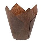 Royal Brown Tulip Style Baking Cups