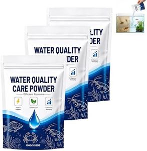 Aquatic Care Powder for Pond and Aquarium, 2026 Upgrade Aquatic Care Powder for Fish Shrimp & CrabEasy-Mix Pond and Aquarium Water Care Support, Maintenance Friendly Daily Water Care, 100g (3)