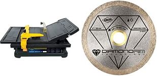 QEP 22400Q 3/5 HP Torque Master Tile Saw + QEP 6-4001Q Diamond Blade for Wet Tile Saws (4 in.)