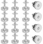 16 Pack Adjustable Feet Levelers (5/16) Inch m8 Leveling Feet Heavy Duty Furniture Leveler Threaded Shank T-Nuts Leg Levelers Feet Adjustable Table Feet for Cabinet, Chair and Furniture Legs