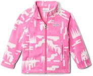 Columbia Toddler Girls Benton Springs II Printed Fleece, Pink Ice Highland, 2T