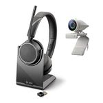 Poly - Studio P5 Kit with Voyager 4220 UC (Plantronics) - 1080p HD - Video Conference Camera - Professional Webcam - and Wireless Stereo - Headset - Kit