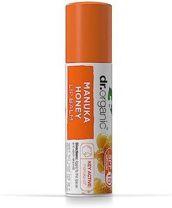 Dr Organic Manuka Honey Lip Balm, Moisturising, SPF 15, Mens, Womens, Natural, Vegetarian, Cruelty-Free, Paraben & SLS-Free, Recycled & Recyclable, Organic, 5.7ml, Packaging may vary