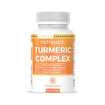 Nutripact Turmeric Extract Complex 10,000mg with Curcumin, Black Pepper, Ginger, Ashwagandha, Boswellia & Vitamin C High Strength Tumeric Supplement (not Tablets) 95% Curcuminoids - 60 Vegan Capsules