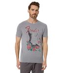 Lucky Brand Men's Fender Guitar Graphic Tee, Gargoyle, X-Large