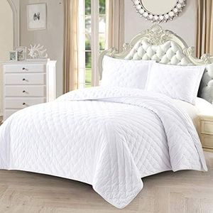 Royal Hotel Bedding Edredón de terciopelo mullido tamaño king, color blanco terciopelo terciopelo 27.9 x 23.8 cm, juego de 3 piezas, de gran tamaño, de lujo, 100% terciopelo, color blanco
