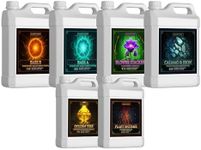 Humboldts Secret Starter Kit Pack XL – World's Best Indoor & Outdoor Plant Fertilizer and Nutrient System: Base A & B – Golden Tree – Flower Stacker – Plant Enzymes – CalMag & Iron