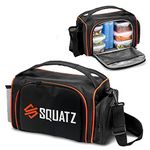 SQUATZ SQLUNCH-1 Insulated Meal Prep Lunch Bag, Polyester, Black