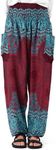 Happy Trunks Harem Pants Women- Hippie Pants with Pockets- Casual Loose Boho Clothing Yoga Beach Festival Lounge Gypsy Pants