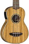 Luna High Tide Zebrawood Soprano Acoustic/Electric Ukelele with Gigbag