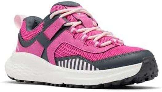 Columbia Unisex-Child Konos Low Hiking Shoe, Pink Ice/Satin Pink, 1 Big Kid