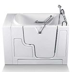 Energy Tubs Wheelchair Accessible Walk-In Bathtub 32 in. x 52 in. Therapeutic Soaking Bathtub and Faucet Set (White) (Right Drain)