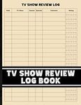 TV Show Review Log Book: Simple Log