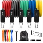 VEICK Resistance Bands, Exercise Bands, Workout Bands, Resistance Bands for Working Out with Handles for Men and Women, Exercising Bands for Strength Training Equipment at Home