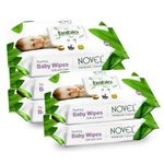 NOVEL Baby Wet Wipes/Pack With Lid (Pack of 5-80 Sheet)