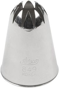 Ateco # 849 - Closed Star Pastry Tip .69'' Opening Diameter- Stainless Steel by Ateco