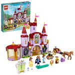 LEGO 43196 Disney Belle and the Beast’s Castle Building Toys from The Beauty and the Beast Movie with Horse Toy, plus Princess & Prince Mini Dolls