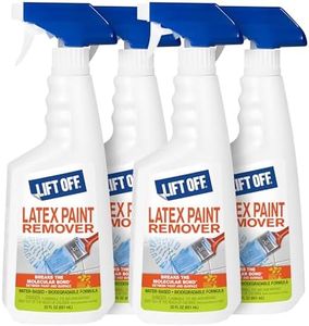 Motsenbocker's Lift Off 41301-4PK Latex Paint Remover Spray Removes Latex Paint and Enamel, Works on Multiple Surfaces, Water-Based, Biodegradable, 22 Fl Oz, Pack of 4