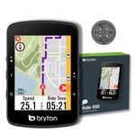 Bryton Rider 650 2.8 Inch Color LCD Touchscreen GPS Bike/Cycling Computer, Preloaded USA Map, Compatible with Bike Radar, 33hrs Long Battery Life, Navigation with Turn-by Turn Follow Track Waterproof