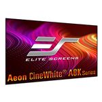 Elite Screens Aeon CineWhite A8K, 150" Diag., 16:9 Aspect Ratio, ISF Certified 8K Ultra HD Home Theater Fixed Frame Edge Free Projection Sound Transparent Perforated Weaved Screen, AR150H-A8K