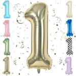 Gold 40 Inch Number 1 Balloon,Large