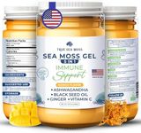 TrueSeaMoss Sea Moss Black Seed Oil Ashwagandha Ginger - Made with Irish Seamoss - Rich in Minerals & Vitamins - Supports Health, Made in USA from Fresh Sea Vegetables (5 in 1, Pack of 1)