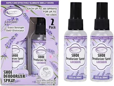 Air Jungles Shoe Deodorizer Spray, Shoe Odor Eliminator, Shoe Smell Eliminator Lavender Scent for Sneaker, Boot and Locker, Gym Bag Deodorizer, Shoe Freshener for Stinky Shoes