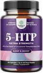 5 HTP Supplement 5-Hydroxytryptophan - 5HTP 100mg per Serving Gentle Herbal Sleep and Mood Enhancer - 5-HTP 100 mg per Serving Mood Supplement and Sleep Support Capsules from Griffonia Simplicifolia